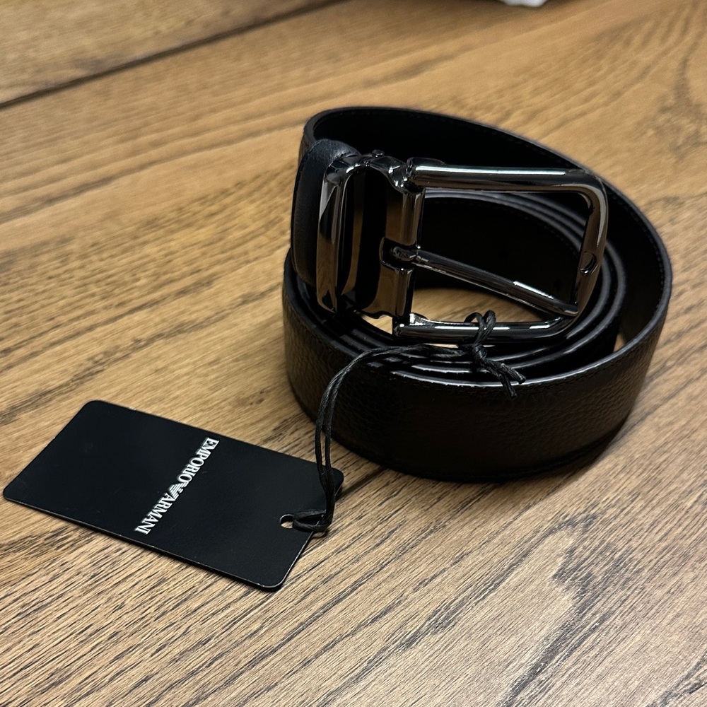 📍NEW📍 Emporio Armani Black/brown Leather Belt